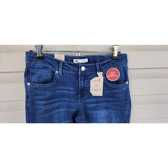 Girls Levi's 711 Skinny Medium Wash Jeans Size 16 - Picture 3 of 6